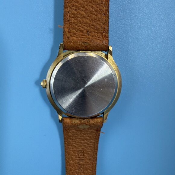 Beautiful Vintage Giordano Star Moon Phase Watch, Brown  display picture 2